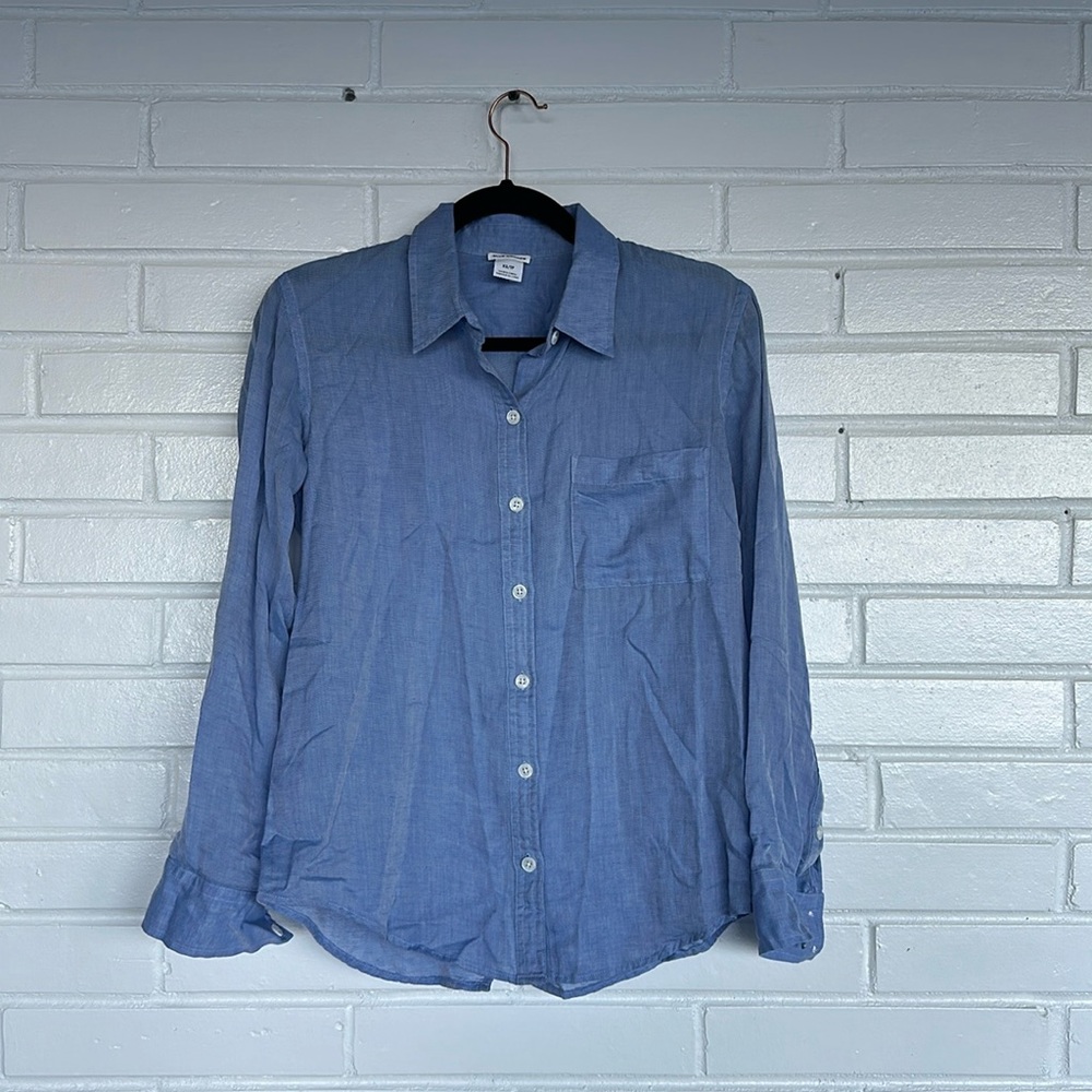 Club Monaco Blue Button Up | XS